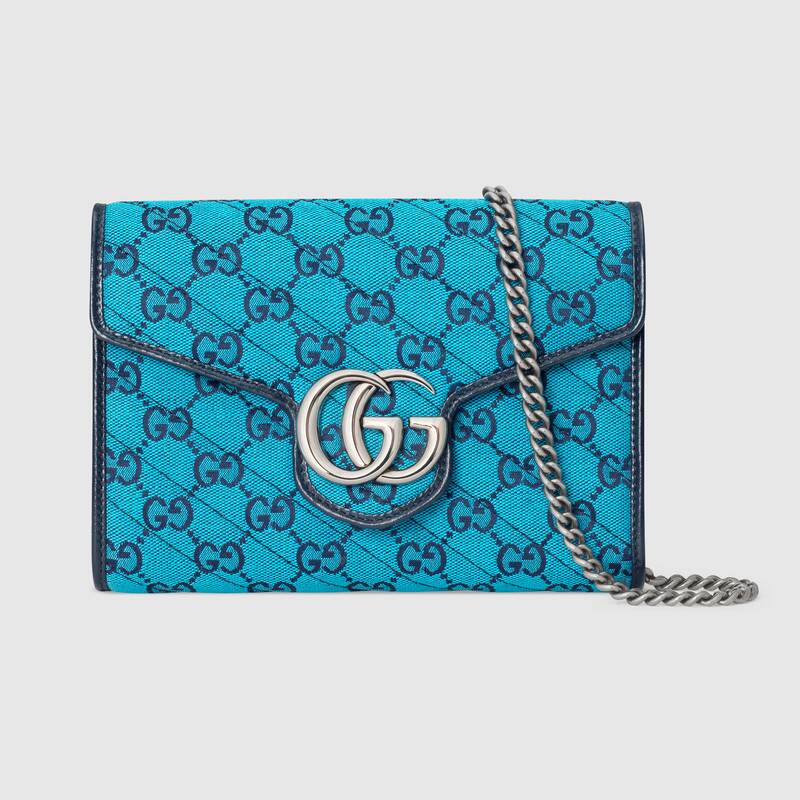 Gucci GG Marmont Matelasse Mini Bag 474575 Blue